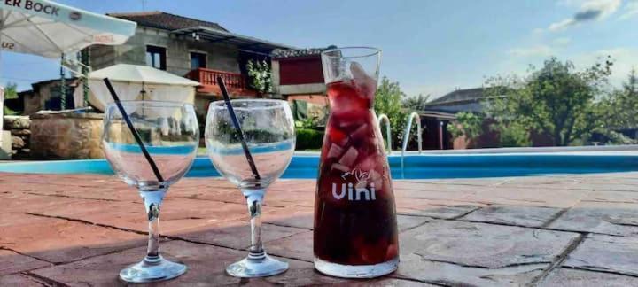 Alojamiento Entero Con Piscina Y Jardin. Оуренсе Екстериор снимка